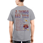 Rad Tech Warning - 5 Things You Should Know Funny T-Shirt, Hoodie & More - grunx260804-0059