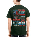 Allergic To Stupidity Plumber T-Shirts Hoodies Sweatshirts Long Sleeves - grunx260804-0091