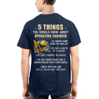 5 Things You Should Know - Operating Engineer Humor T-Shirt Hoodie & More - grunx260804-0053