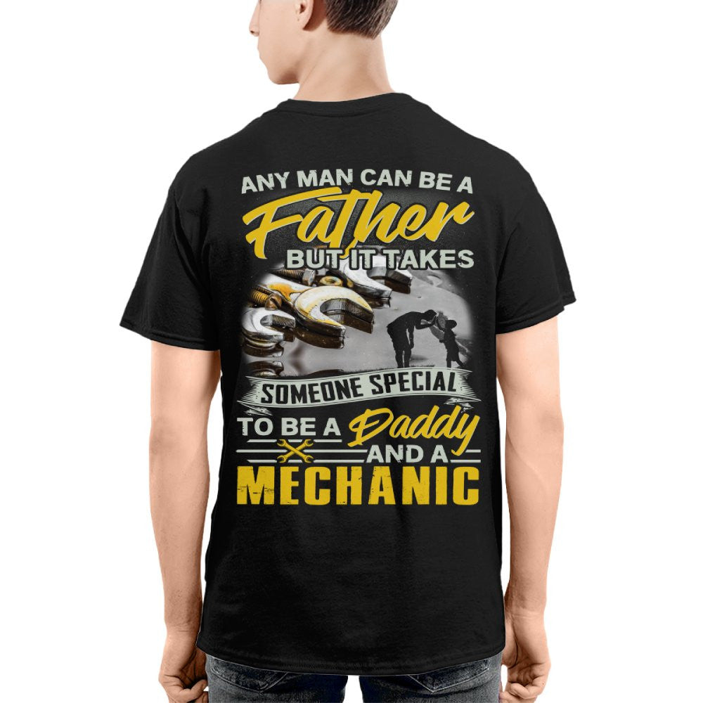 Any Man Can Be A Father - Mechanic Daddy Pride T-Shirt, Hoodie & More - grunx260804-0190
