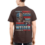 Allergic To Stupidity Welder T-Shirts Hoodies Sweatshirts Long Sleeves - grunx260804-0093