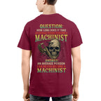 Average Person Can't Be Machinist Apparel - Skull Wrench T-Shirt Hoodie & More - grunx260804-0233