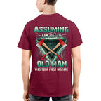 Assuming I'm Just A Firefighter Apparel - Axe Lightning T-Shirt Hoodie & More - grunx260804-0204