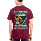 Assuming I'm Just An Old Man Operator Apparel - Excavator T-Shirt Hoodie & More - grunx260804-0222