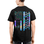 American Flag Holographic - Tow Truck Operator Pride T-Shirt Hoodie & More - grunx260804-0150
