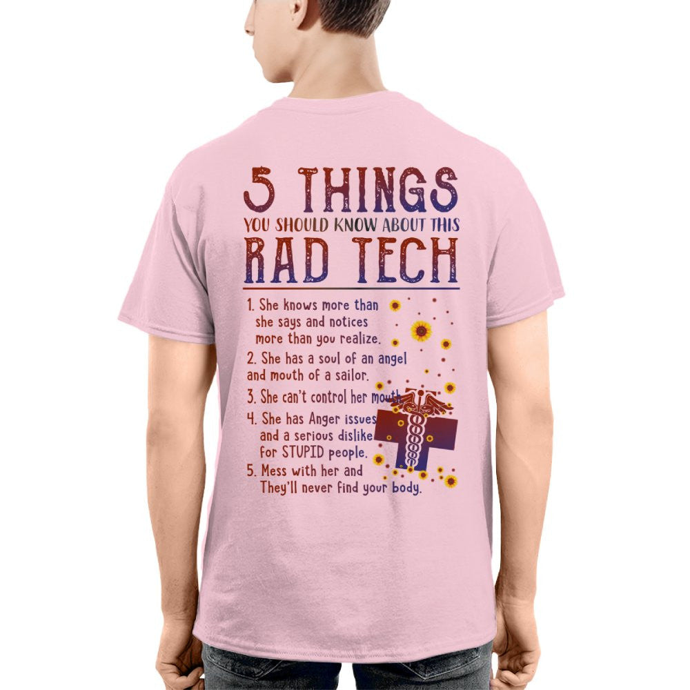 Rad Tech Warning - 5 Things You Should Know Funny T-Shirt, Hoodie & More - grunx260804-0059