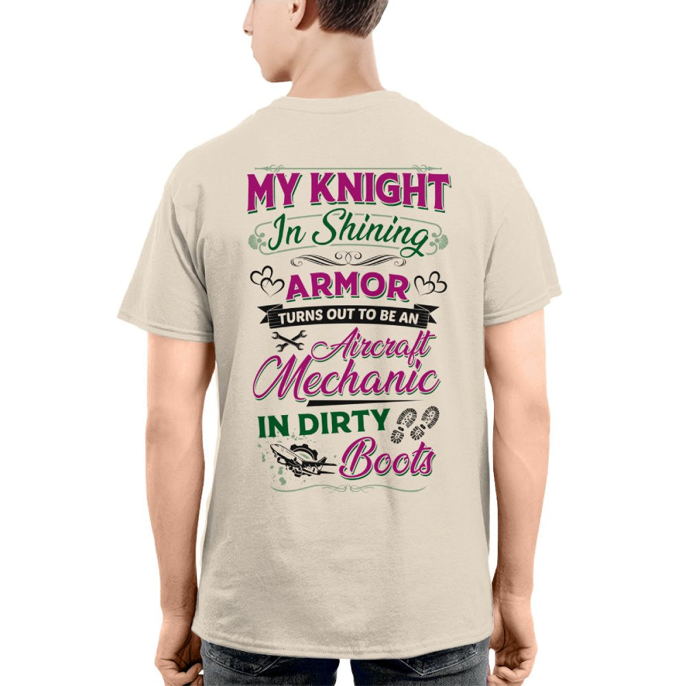 Knight In Dirty Boots - Aircraft Mechanic Love Quote T-Shirt, Hoodie & More - grunx260804-0200