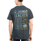 5 Things List - Bold Funny Teacher Statement T-Shirt, Hoodie & More - grunx260804-0058