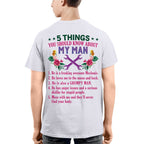 5 Things You Should Know - Mechanic Husband Humor T-Shirt, Hoodie & More - grunx260804-0045