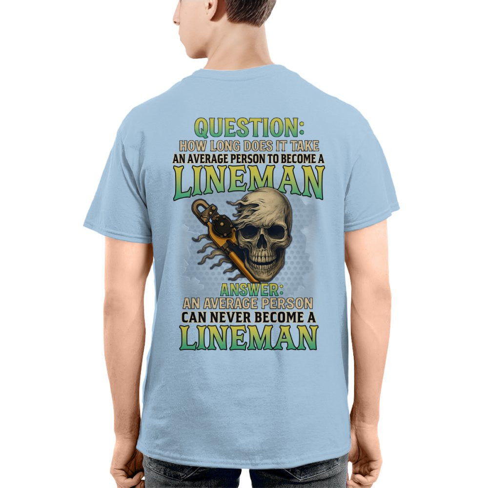 Average Person Can't Be Lineman Apparel - Skull Pliers T-Shirt Hoodie & More - grunx260804-0231