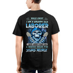 Grumpy Old Laborer Anger Apparel - Funny Laborer Skull T-Shirt, Hoodie & More - grunx260804-0185