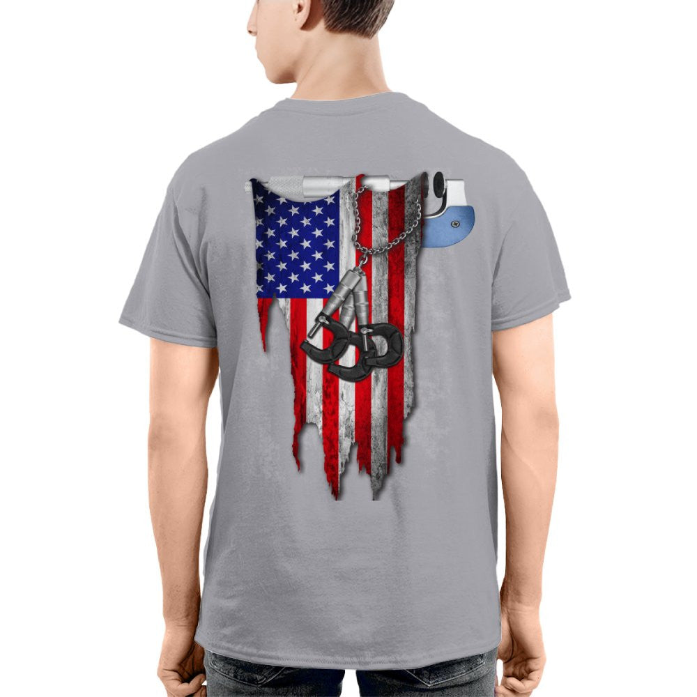 American Pride Machinist Apparel - USA Flag T-Shirt, Hoodie & More - grunx260804-0155