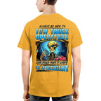 Always Be Nice To Tow Truck Operators Apparel - Skull Humor T-Shirt, Hoodie & More - grunx260804-0117