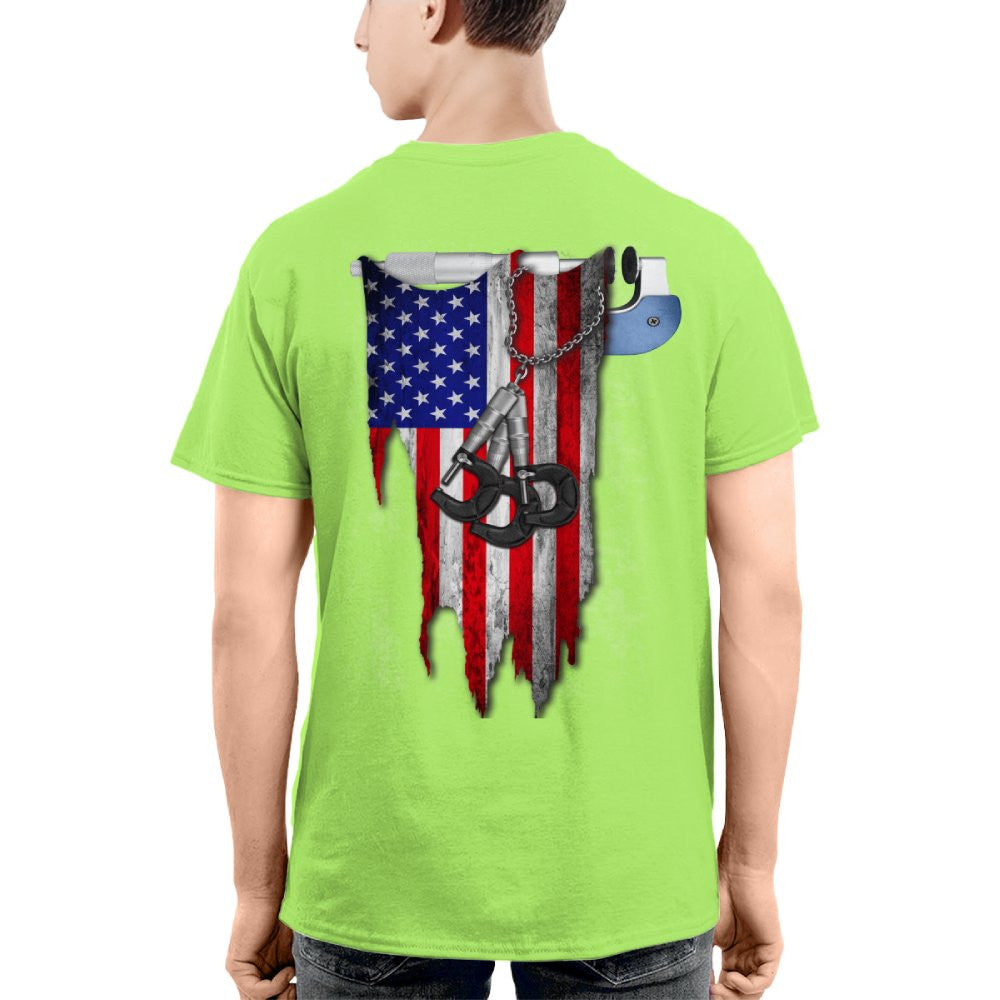 American Pride Machinist Apparel - USA Flag T-Shirt, Hoodie & More - grunx260804-0155