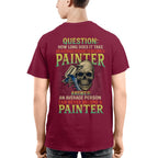 Average Person Can't Be Painter Apparel - Skull Spray Gun T-Shirt Hoodie & More - grunx260804-0234