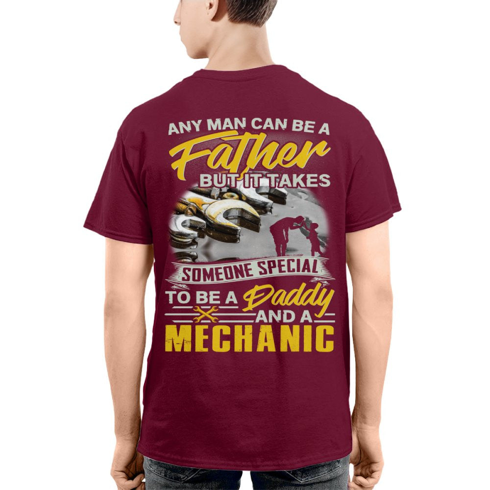 Any Man Can Be A Father - Mechanic Daddy Pride T-Shirt, Hoodie & More - grunx260804-0190