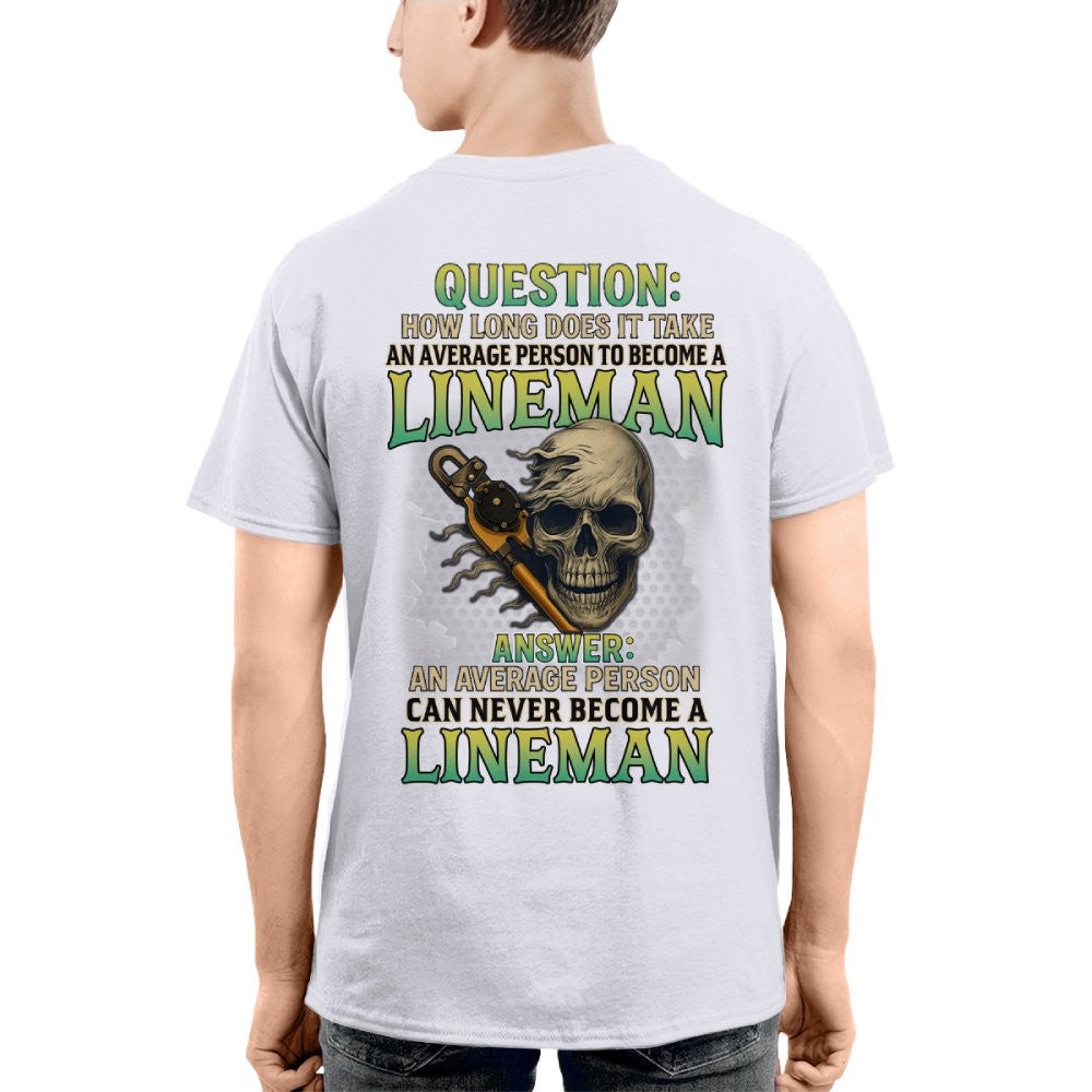 Average Person Can't Be Lineman Apparel - Skull Pliers T-Shirt Hoodie & More - grunx260804-0231