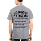 5 Things You Should Know About My Husband Mechanic Apparel - Funny Gift T-Shirt, Hoodie & More - grunx260804-0024