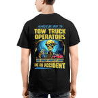 Always Be Nice Tow Truck Operator Apparel - Funny Skull T-Shirt Hoodie & More - grunx260804-0118