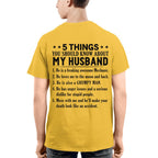 5 Things You Should Know About My Husband Mechanic Apparel - Funny Gift T-Shirt, Hoodie & More - grunx260804-0024