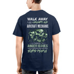 Grumpy Anger Issues - Aircraft Mechanic Skull Warning T-Shirt, Hoodie & More - grunx260804-0178
