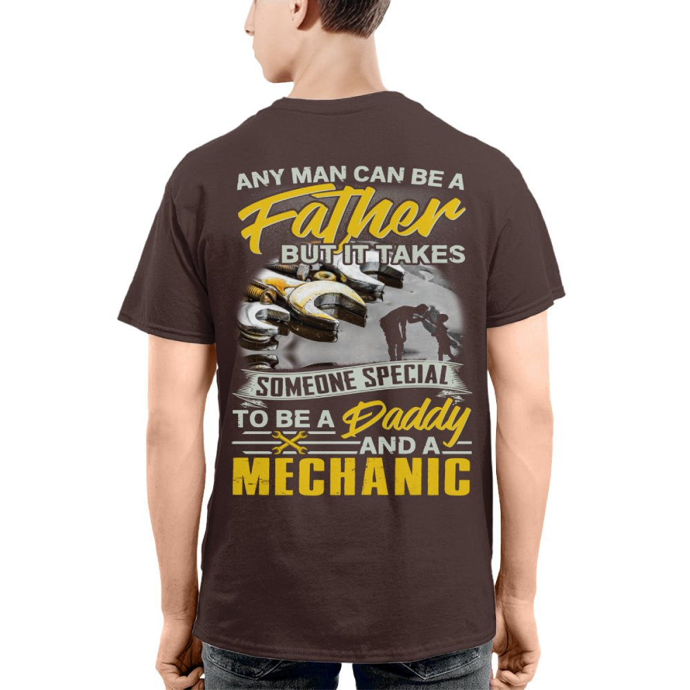 Any Man Can Be A Father - Mechanic Daddy Pride T-Shirt, Hoodie & More - grunx260804-0190