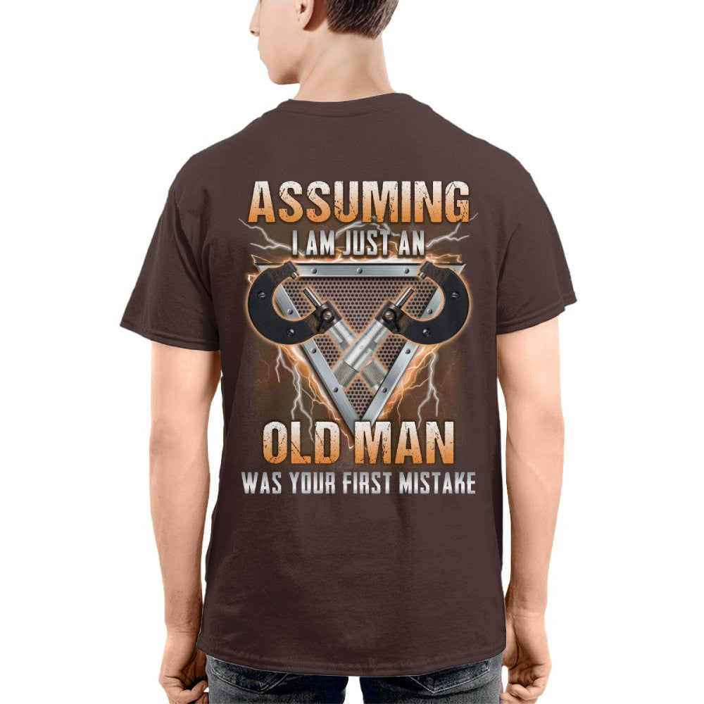 Assuming I'm Just An Old Man - Machinist Veteran Pride T-Shirt, Hoodie & More - grunx260804-0221