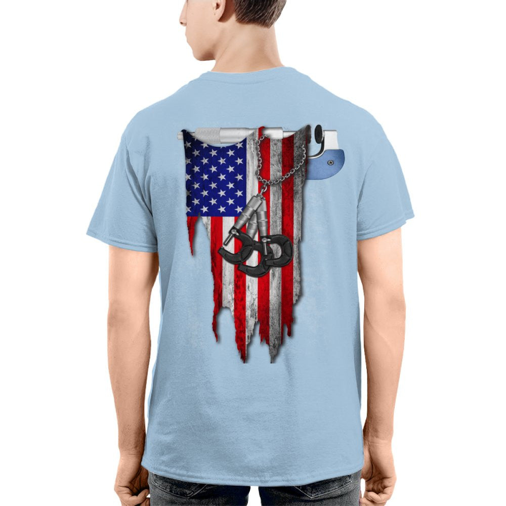 American Pride Machinist Apparel - USA Flag T-Shirt, Hoodie & More - grunx260804-0155