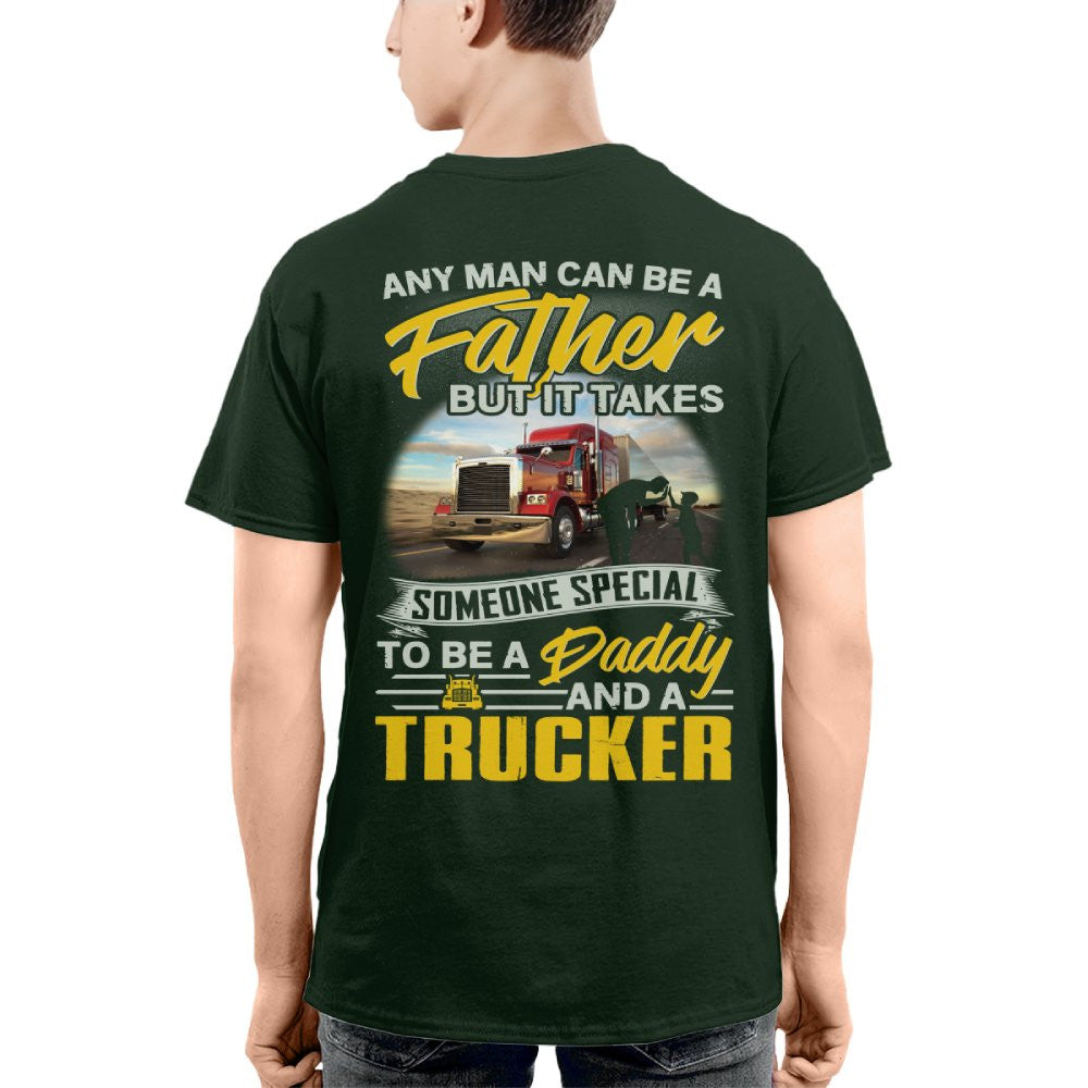 Any Man Can Be A Father - Trucker Daddy Pride T-Shirt, Hoodie & More - grunx260804-0193