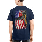 American Flag Fist Binder - Patriotic Lineman Apparel T-Shirt, Hoodie & More - grunx260804-0144