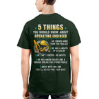 5 Things You Should Know - Operating Engineer Humor T-Shirt Hoodie & More - grunx260804-0053
