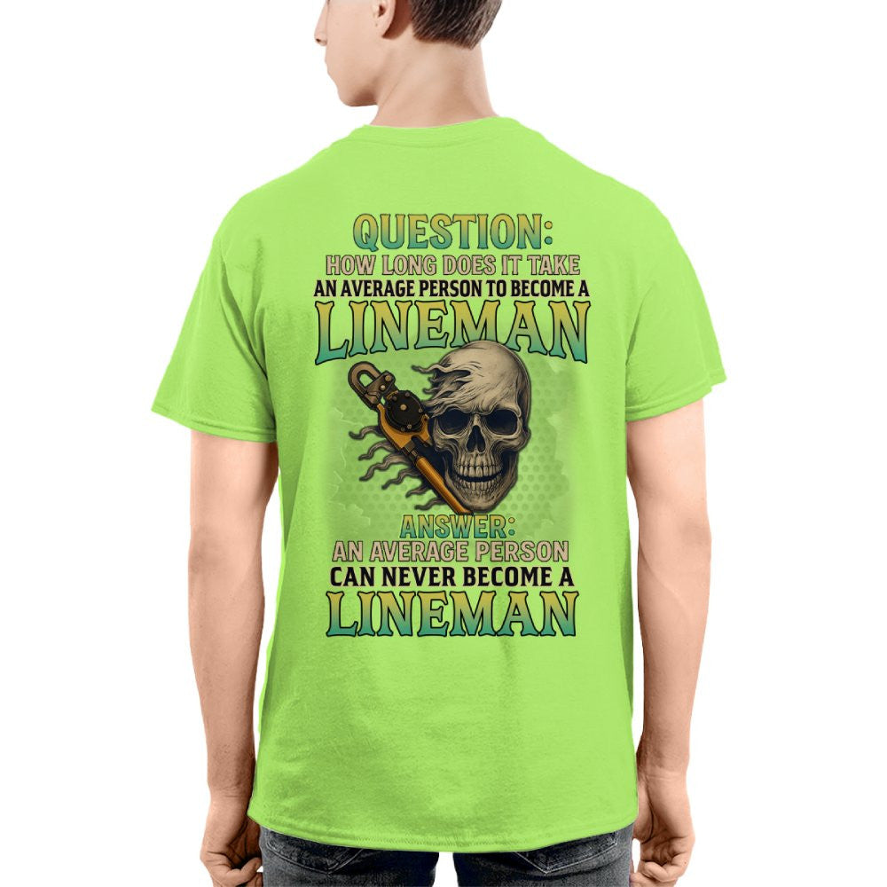 Average Person Can't Be Lineman Apparel - Skull Pliers T-Shirt Hoodie & More - grunx260804-0231