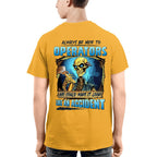 Always Be Nice To Operators Apparel - Skull Humor T-Shirt, Hoodie & More - grunx260804-0114