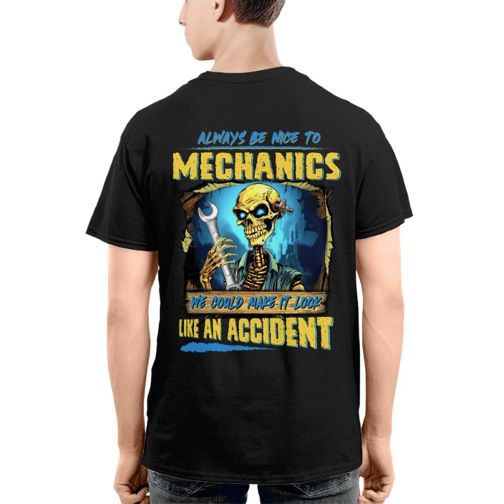 Always Be Nice Mechanics Apparel - Accident Joke T-Shirt Hoodie & More - grunx260804-0101