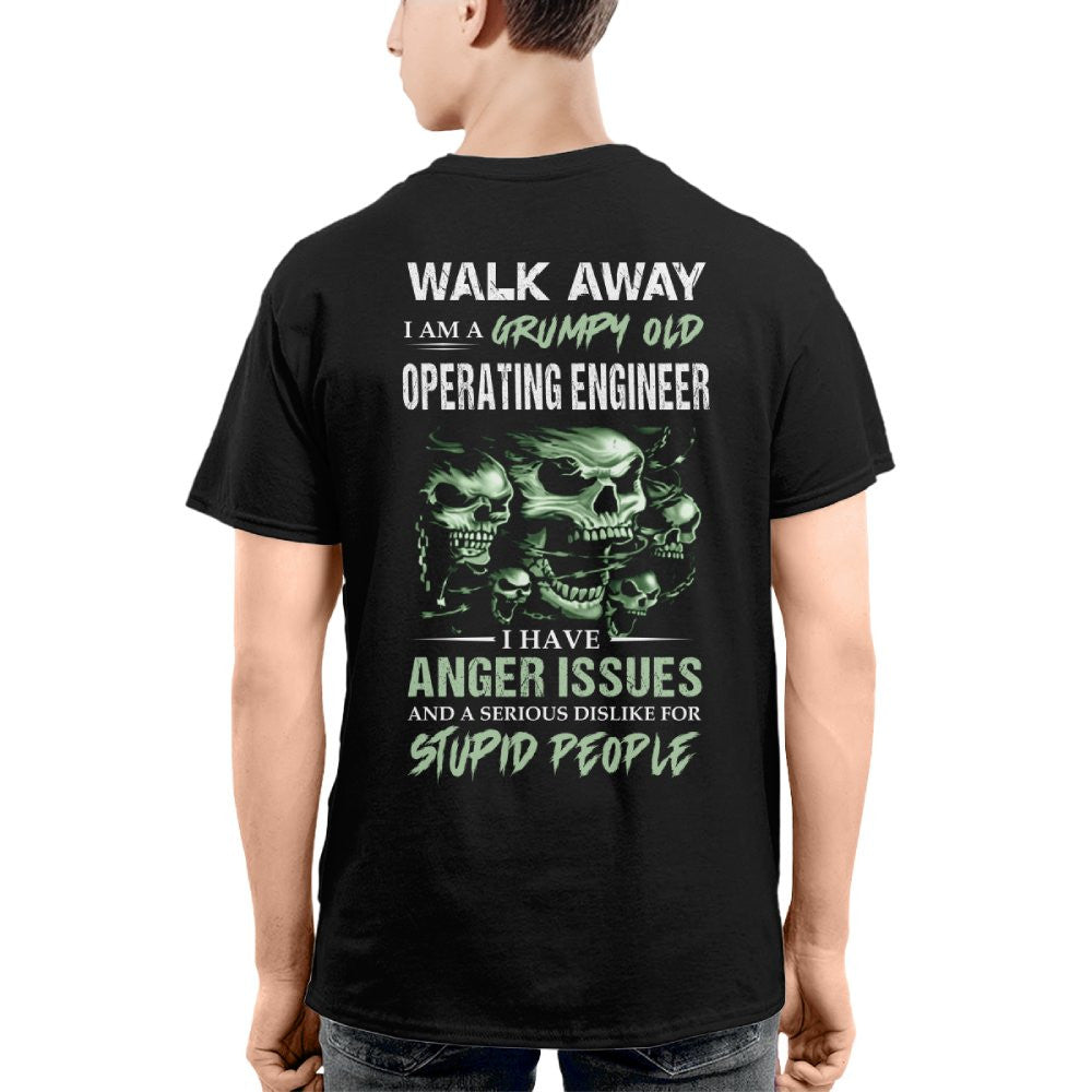Grumpy Old Operating Engineer Shirt - Attitude Skull Tee Hoodie & More - grunx260804-0180