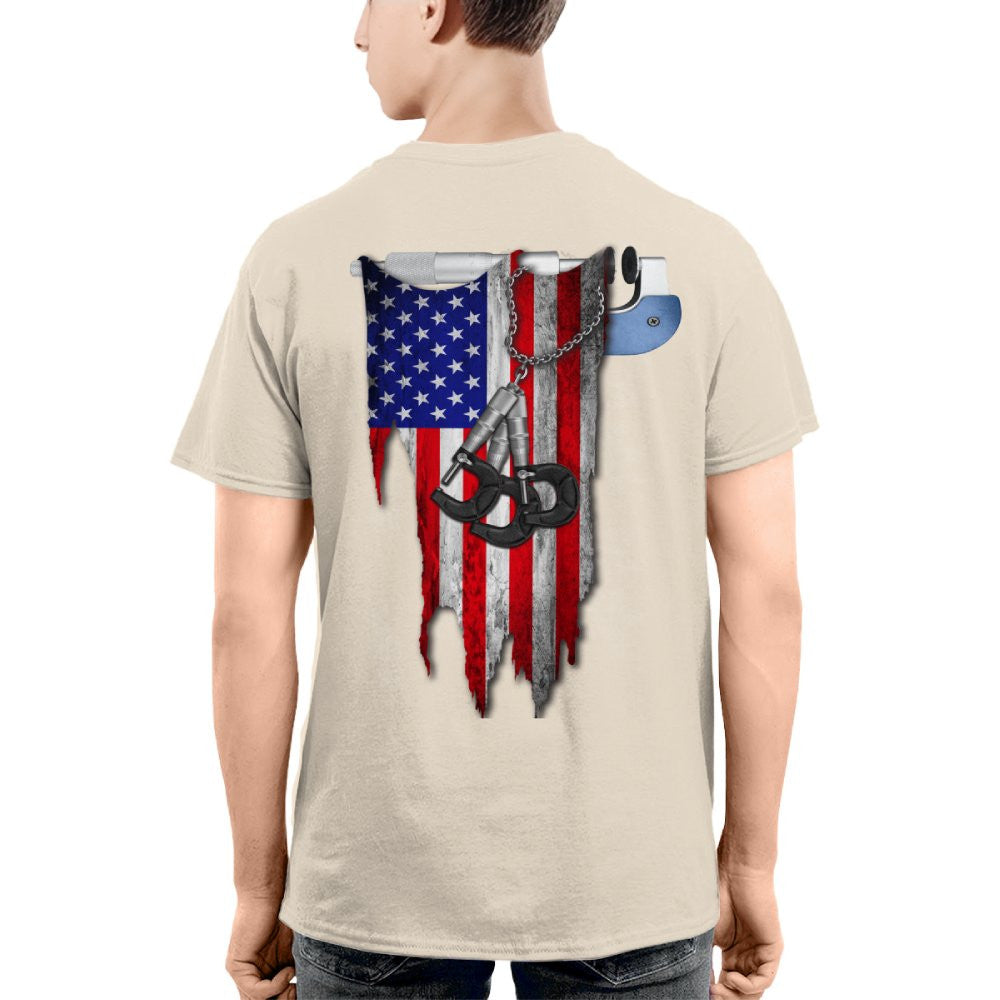 American Pride Machinist Apparel - USA Flag T-Shirt, Hoodie & More - grunx260804-0155