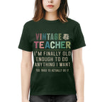 Vintage Teacher - Funny Aging Educator Quote T-Shirt, Hoodie & More - grunx260804-0065