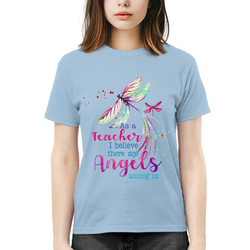 Angels Among Us - Watercolor Dragonfly Teacher T-Shirt, Hoodie & More - grunx260804-0156