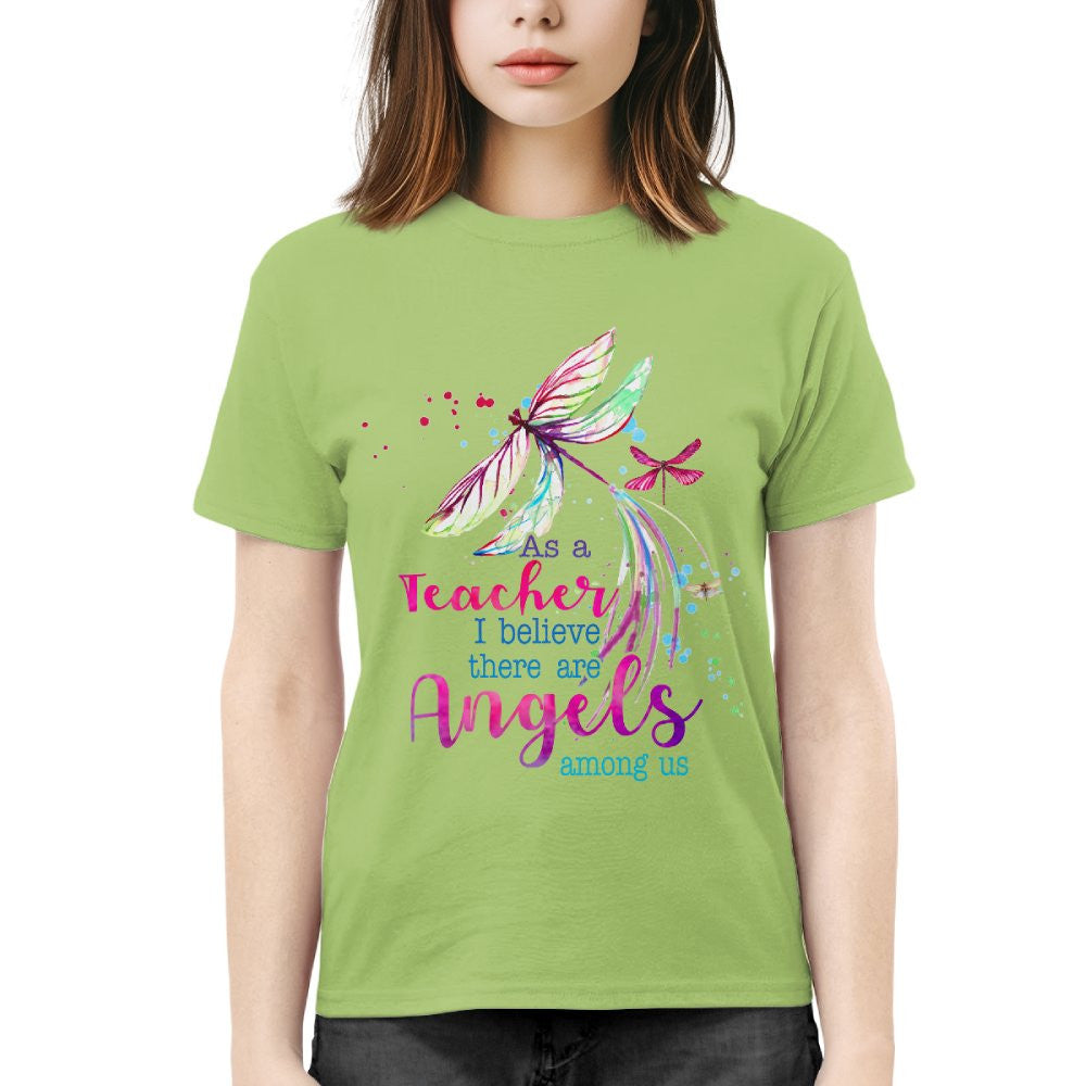 Angels Among Us - Watercolor Dragonfly Teacher T-Shirt, Hoodie & More - grunx260804-0156