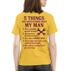 5 Things You Should Know - Mechanic Wife Funny T-Shirt, Hoodie & More - grunx260804-0046