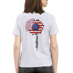 American Flag Flower Postal Worker Apparel - Patriotic T-Shirt, Hoodie & More - grunx260804-0149
