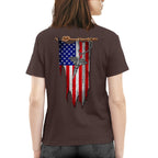 American Flag Caduceus Nurse Apparel - Patriotic T-Shirt Hoodie & More - grunx260804-0142
