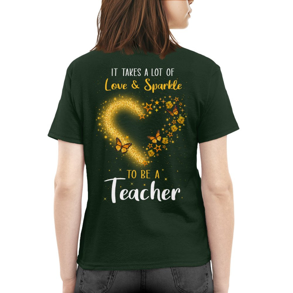 Love And Sparkle - Glitter Heart Teacher Quote T-Shirt, Hoodie & More - grunx260804-0170