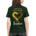 Love And Sparkle - Glitter Heart Teacher Quote T-Shirt, Hoodie & More - grunx260804-0170