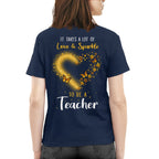 Love And Sparkle - Glitter Heart Teacher Quote T-Shirt, Hoodie & More - grunx260804-0170