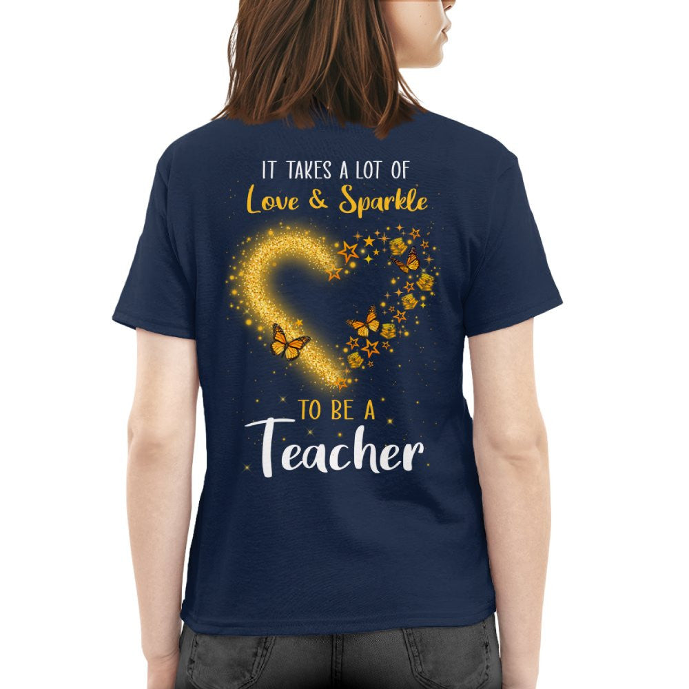 Love And Sparkle - Glitter Heart Teacher Quote T-Shirt, Hoodie & More - grunx260804-0170