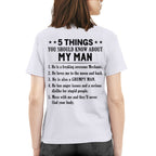 5 Things About My Mechanic Man Apparel - Funny Love Quote T-Shirt, Hoodie & More - grunx260804-0011