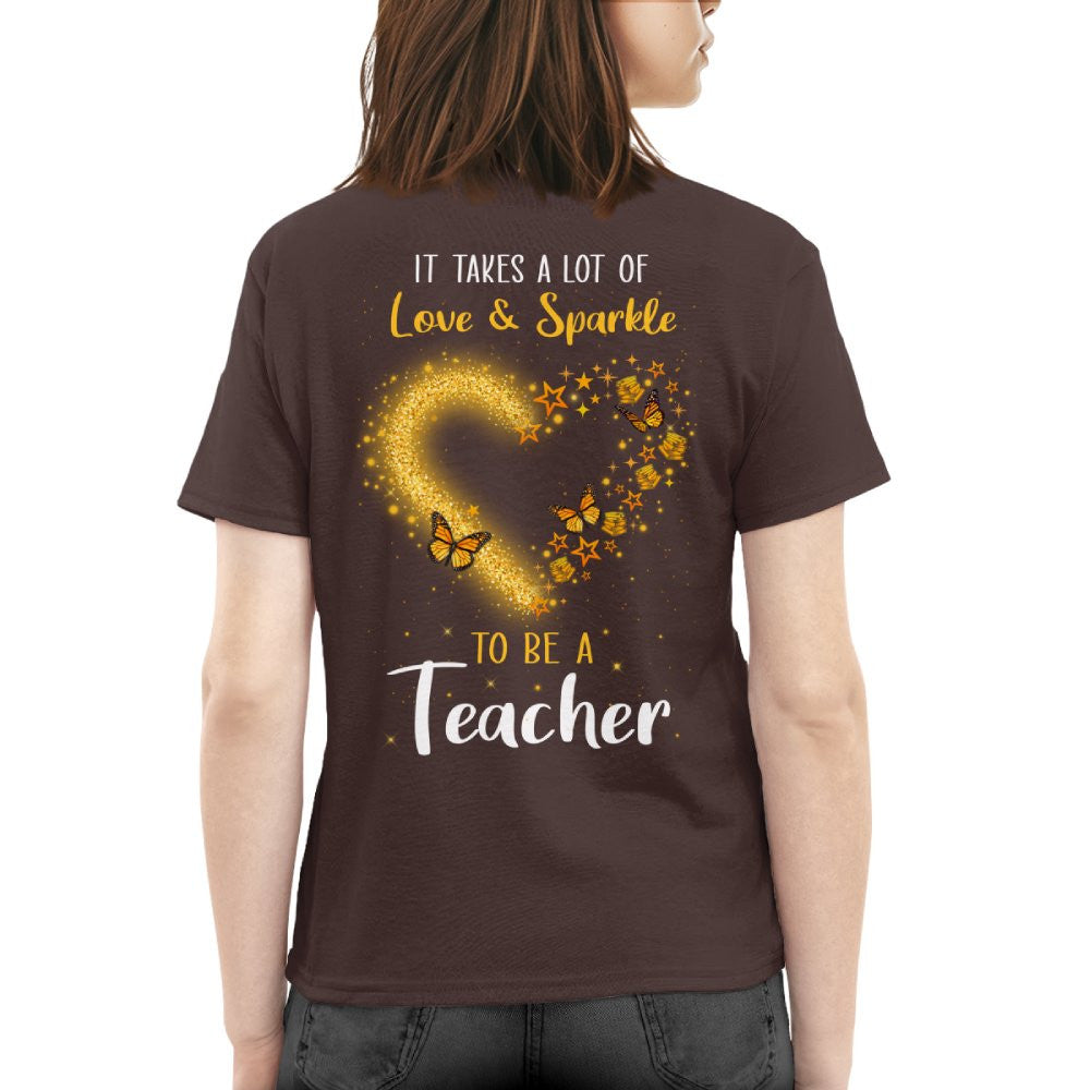 Love And Sparkle - Glitter Heart Teacher Quote T-Shirt, Hoodie & More - grunx260804-0170