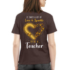 Love And Sparkle - Glitter Heart Teacher Quote T-Shirt, Hoodie & More - grunx260804-0170