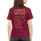5 Things About My Man - Plumber Funny T-Shirt, Hoodie & More - grunx260804-0008